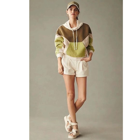 Daily Practice by Anthropologie Quilted Hoodie Top Pullover Oversized S - Picture 3 of 8